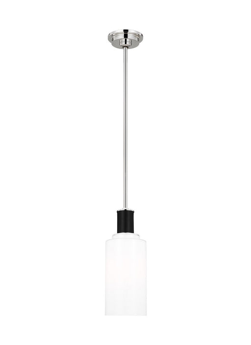 Generation Lighting - LP1071PNMG - One Light Pendant - Hadley - Polished Nickel