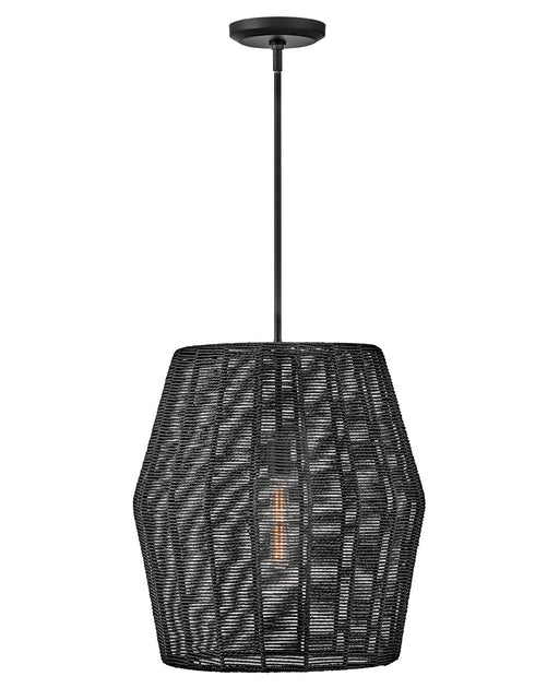 Hinkley - 40387BLK - One Light Pendant - Luca - Black