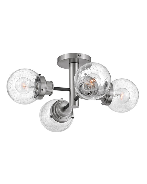 Hinkley - 40693BK-BN - Four Light Semi-Flush Mount - Poppy - Black with Brushed Nickel accents