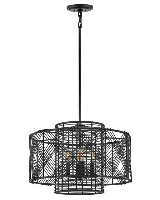 Hinkley - 41063BLK - Four Light Pendant - Nikko - Black