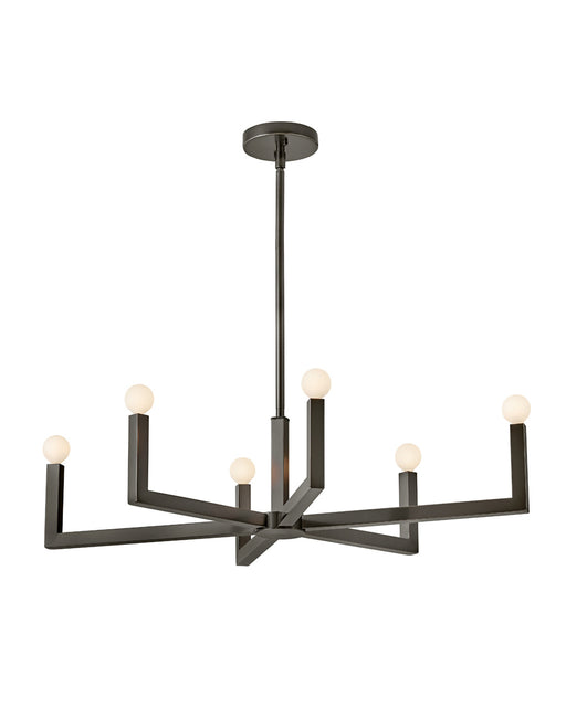 Hinkley - 45048BX - Six Light Linear Pendant - Ezra - Black Oxide