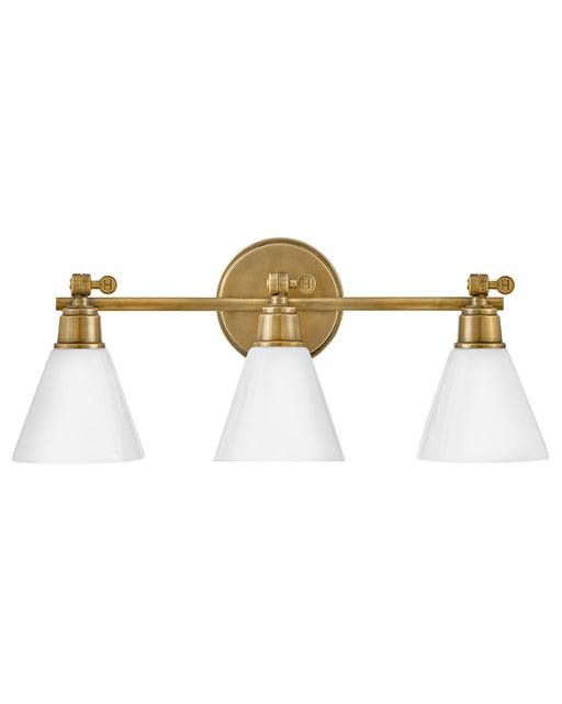 Hinkley - 51183HB - Three Light Vanity - Arti - Heritage Brass