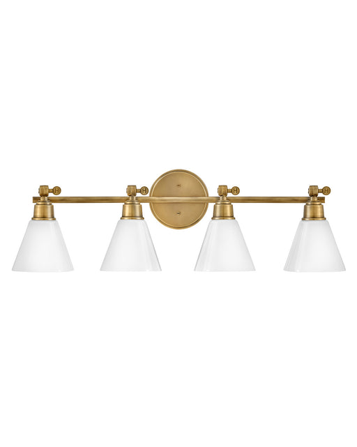 Hinkley - 51184HB - Four Light Vanity - Arti - Heritage Brass