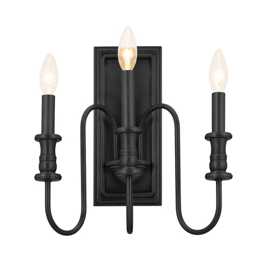 Kichler - 52473BK - Three Light Wall Sconce - Karthe - Black