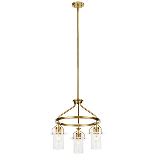 Kichler - 52377NBR - Three Light Chandelier - Everett - Brushed Brass