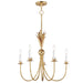 Maxim - 2885GL - Five Light Chandelier - Paloma - Gold Leaf