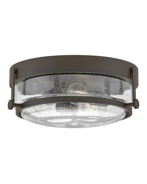 Hinkley - 3640OZ-CS - Three Light Flush Mount - Harper - Oil Rubbed Bronze with Clear Seedy glass