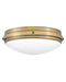 Hinkley - 39053HB - Three Light Flush Mount - Oliver - Heritage Brass