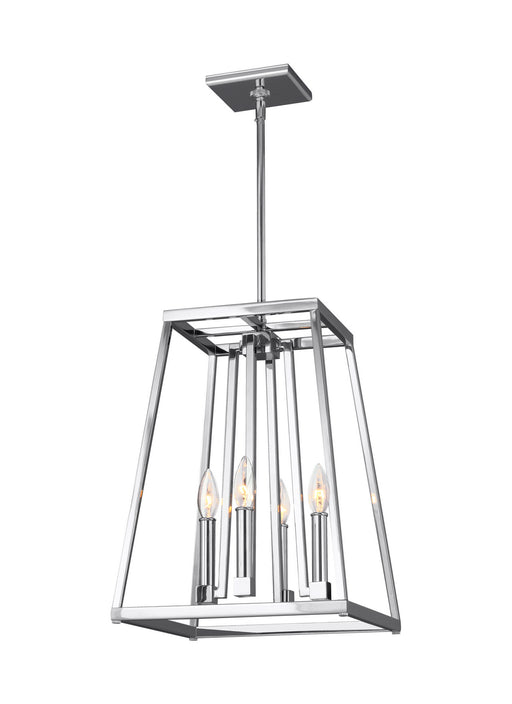 Generation Lighting - F3149/4CH - Four Light Pendant - Conant - Chrome