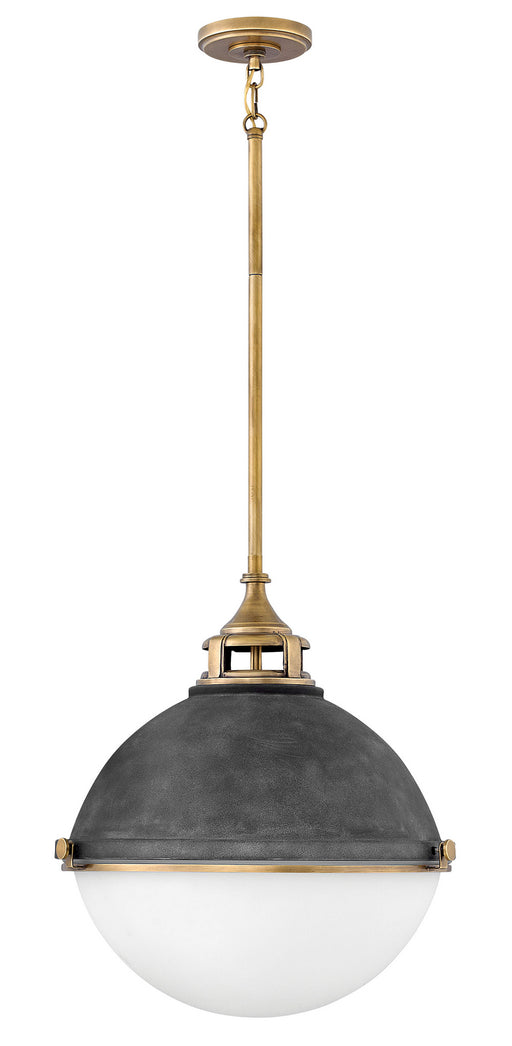 Hinkley - 4835DZ - Two Light Pendant - Fletcher - Aged Zinc