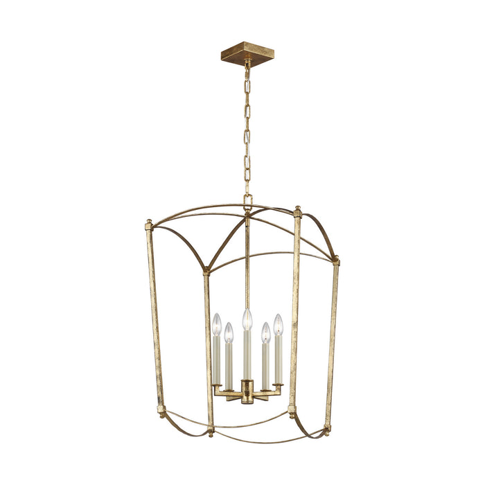 Generation Lighting - F3323/5ADB - Five Light Chandelier - Thayer - Antique Gild