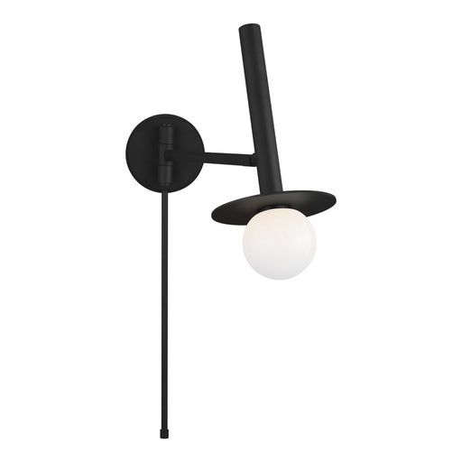 Generation Lighting - KW1021MBK - One Light Wall Sconce - Nodes - Midnight Black