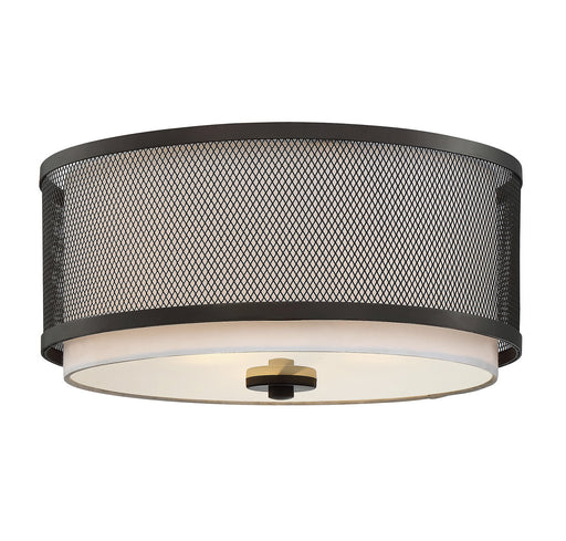 Meridian - M60018ORB - Three Light Flush Mount - Mflus - Oil Rubbed Bronze