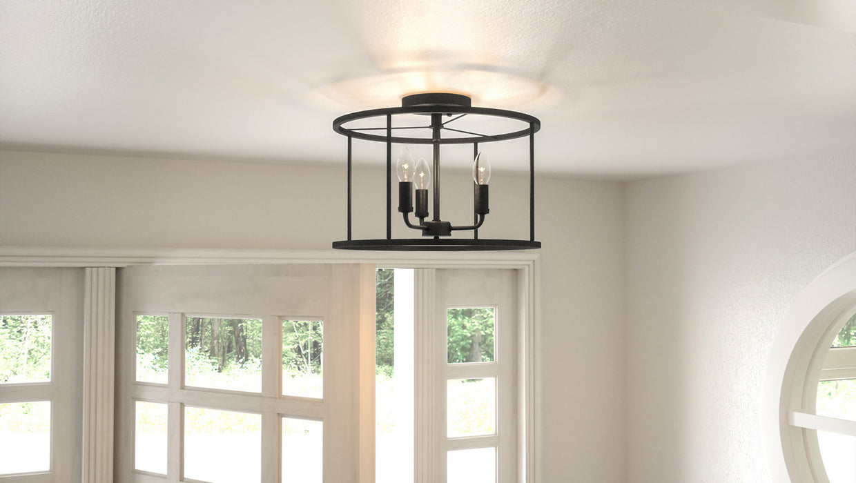 Three Light Semi Flush Mount