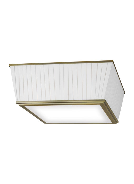 Generation Lighting - LF1044TWB - Four Light Flush Mount - Esther - Time Worn Brass