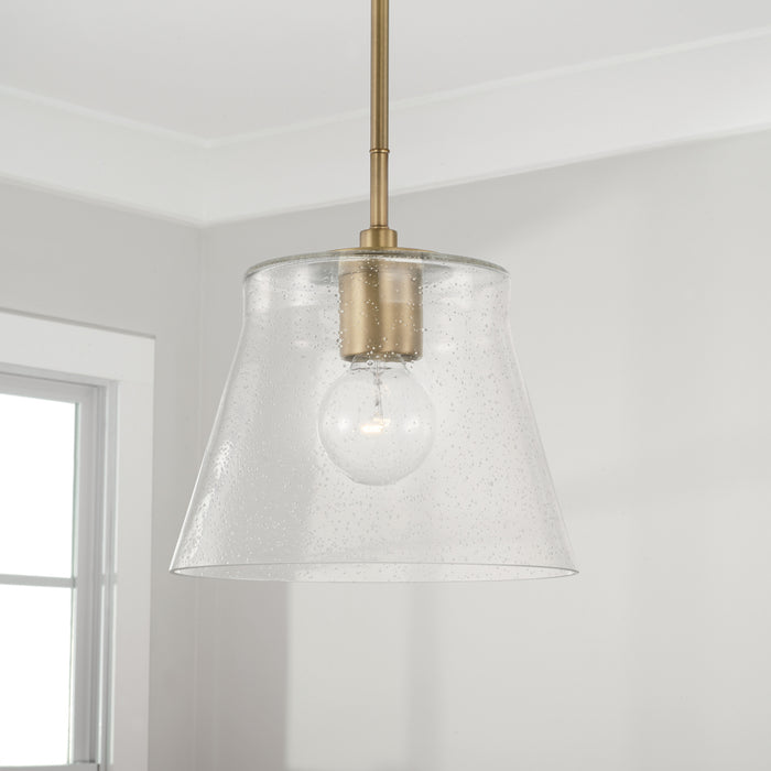 Capital Lighting - 346912AD - One Light Pendant - Baker - Aged Brass