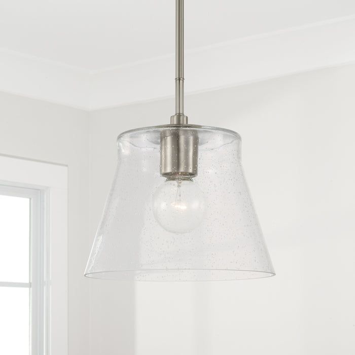 Capital Lighting - 346912BN - One Light Pendant - Baker - Brushed Nickel