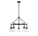 Savoy House - 1-1832-5-89 - Five Light Chandelier - Lakewood - Matte Black