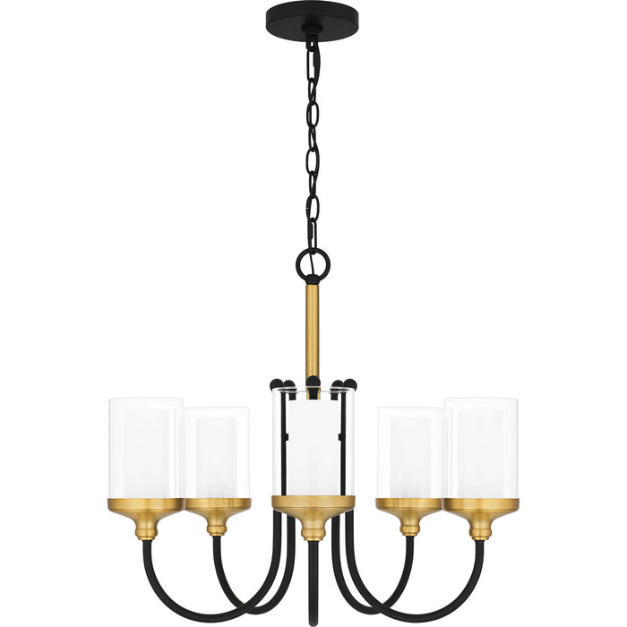 Quoizel - ROW5022MBK - Five Light Chandelier - Rowland - Matte Black