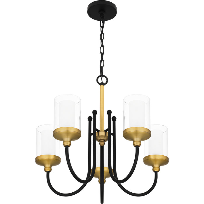 Quoizel - ROW5022MBK - Five Light Chandelier - Rowland - Matte Black