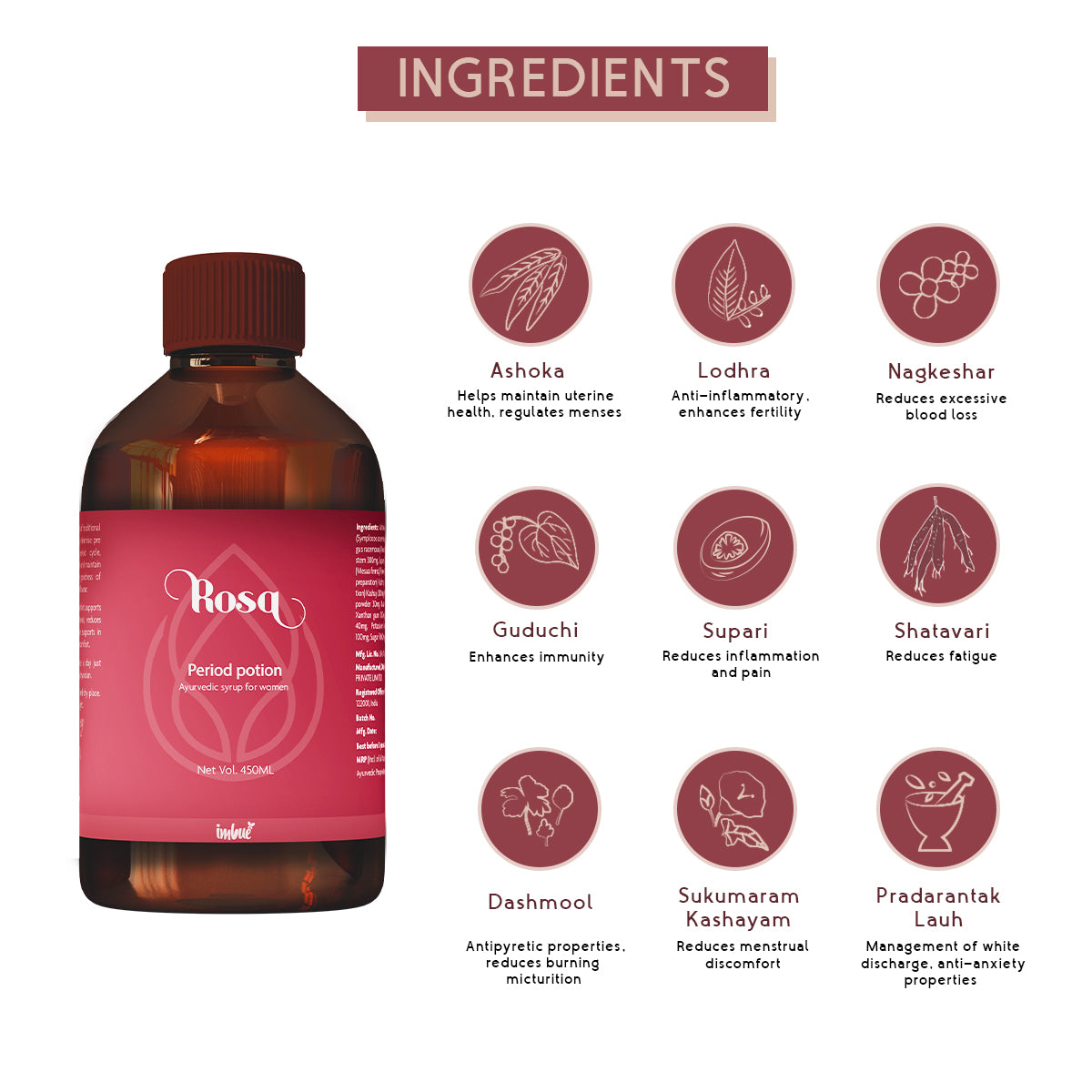 Rosa Period Potion 450ml