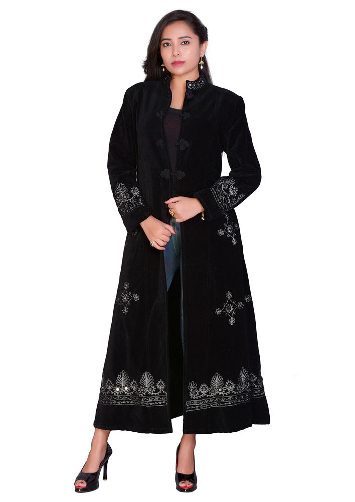 black velvet winter jacket