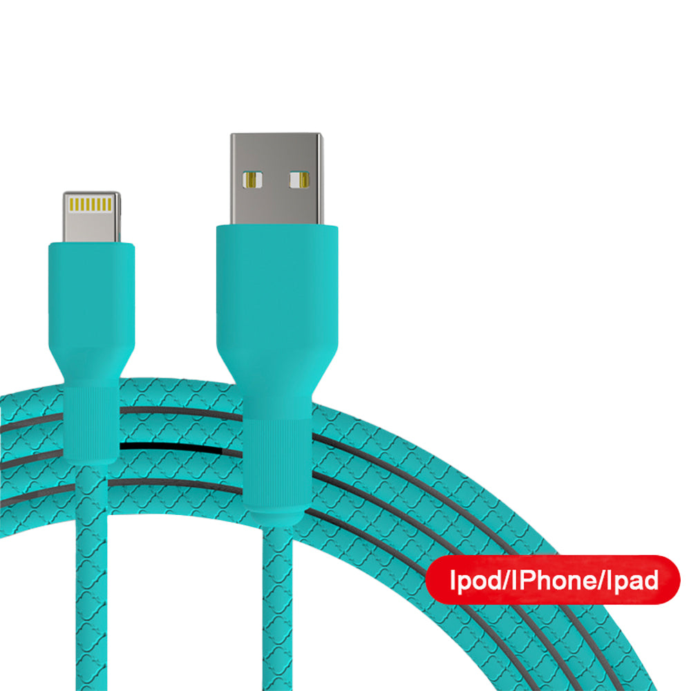 naaimachine media Scarp Liquid Soft Glue USB Fast Charger Cable for Apple iPhone iPad Mini Dev
