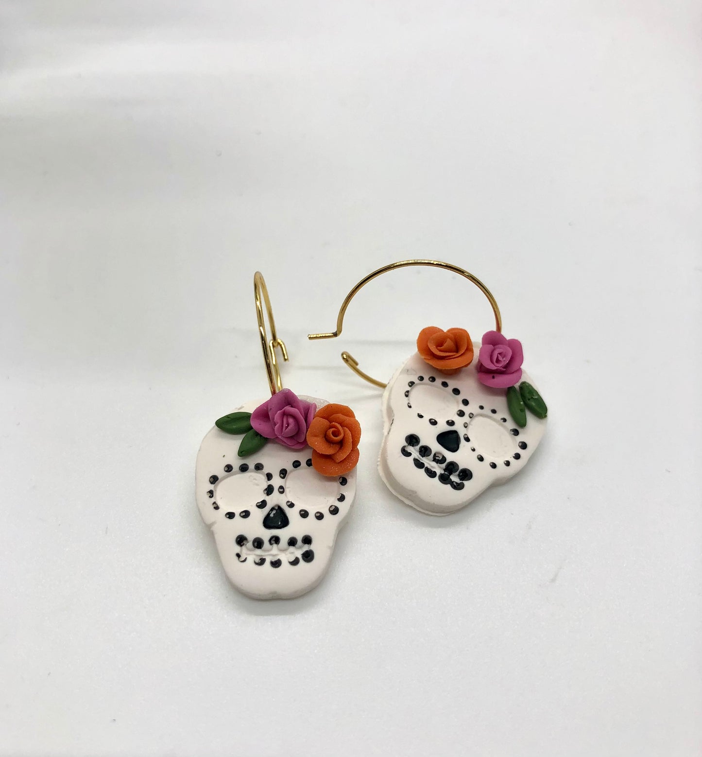 Day of the dead flower skull