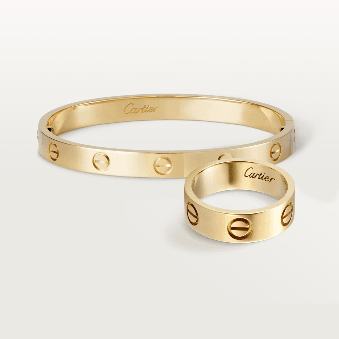 cartier 2 ring love bracelet