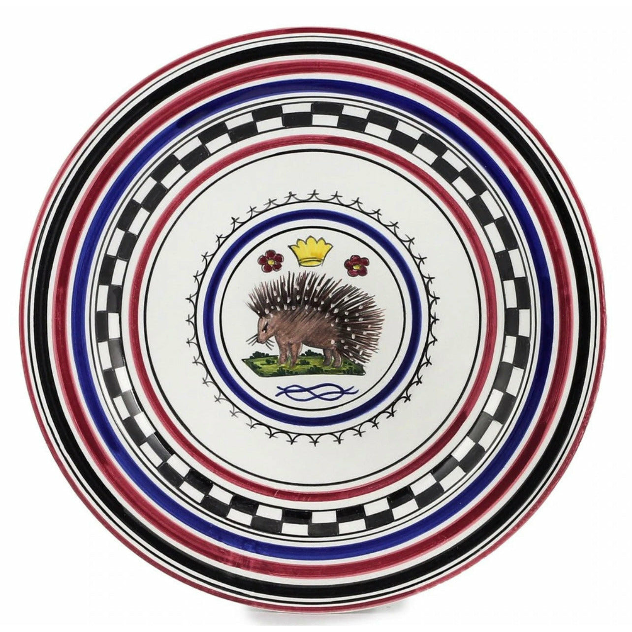 PALIO DI SIENA: ISTRICE (PORCUPINE) CHARGER (ALSO HUNG AS A WALL PLATE)