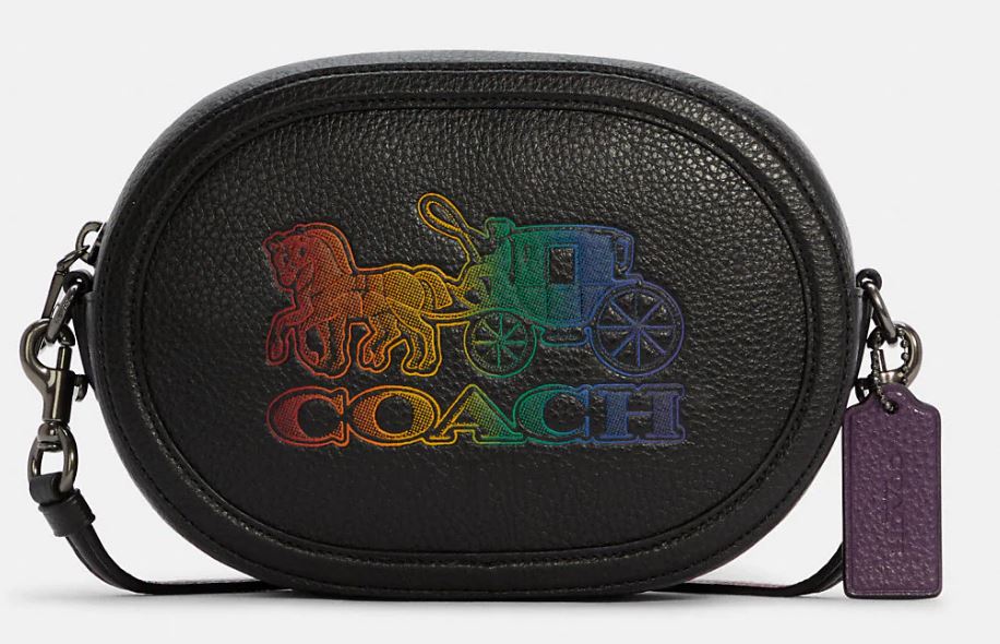 coach camera bag with horse and carriage