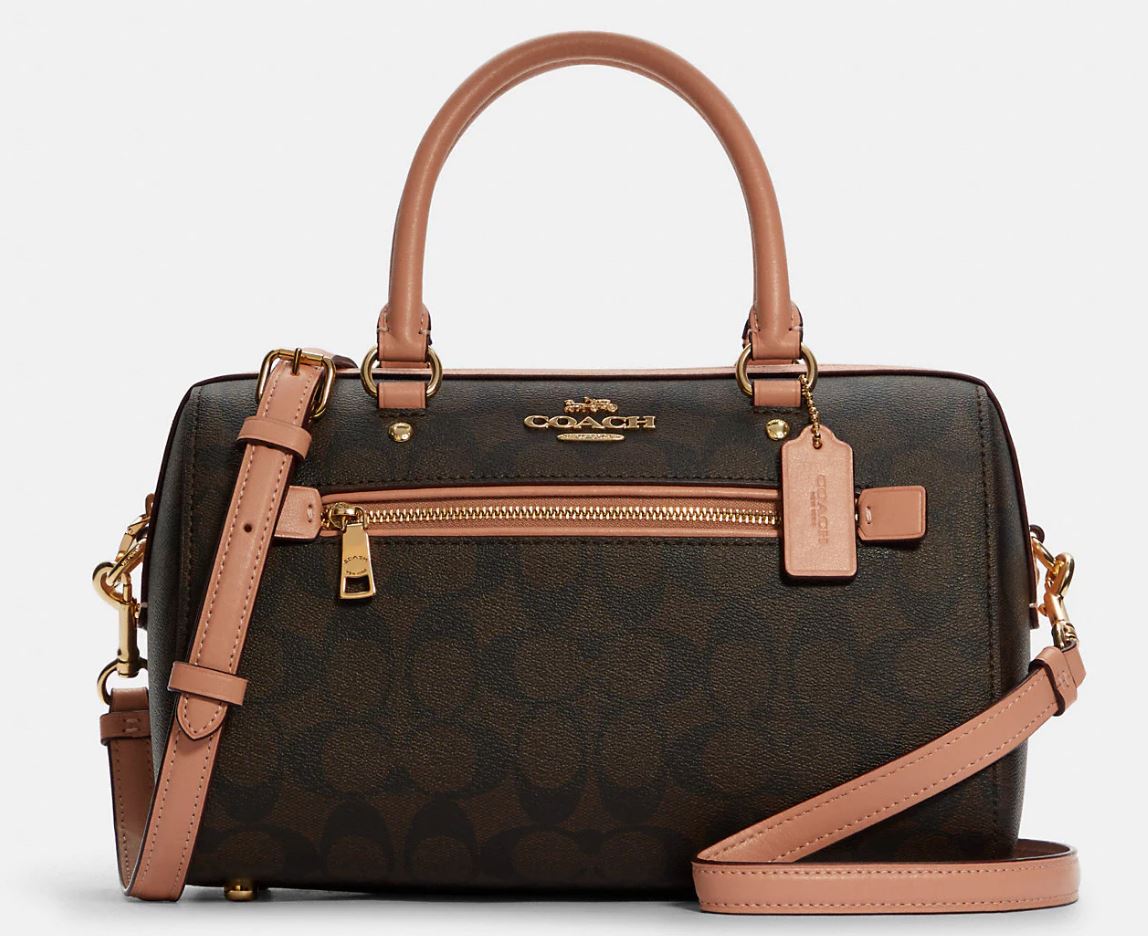 coach rowan satchel signature canvas