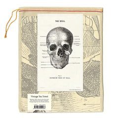 Cavallini & Co. Vintage Skull Cotton Tea Towel