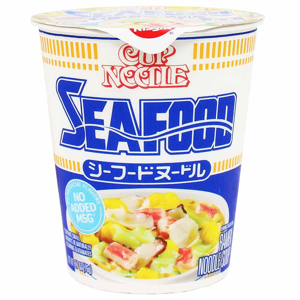 Nissin Instant Ramen Seafood Cup Noodle, from Japan 2.7 oz (76 g