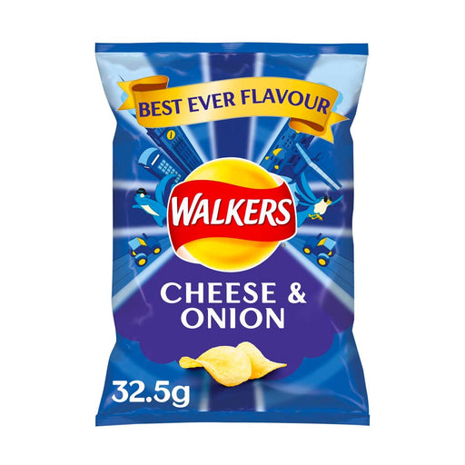 Walkers Cheese and Onion Potato Crisps, 1.2 oz (33 g)