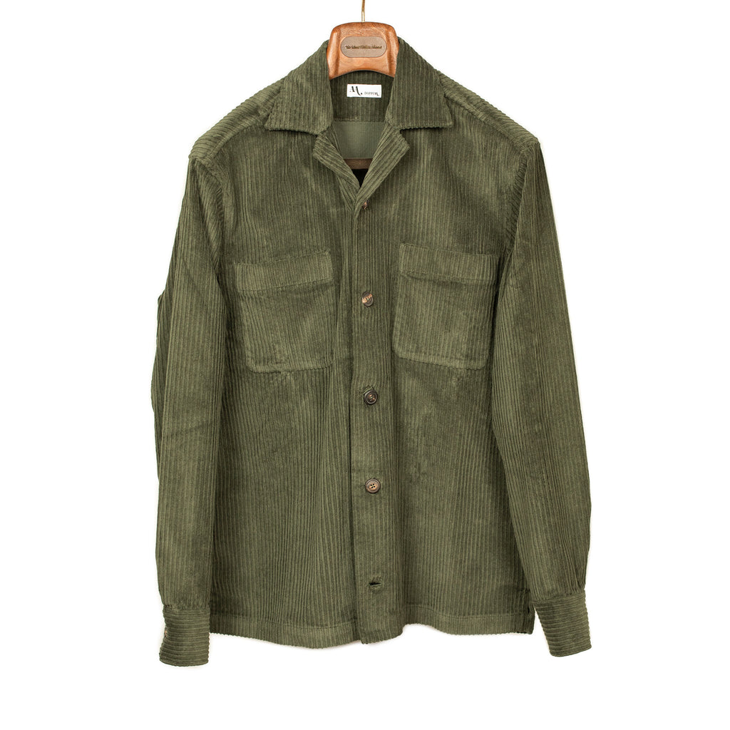 織り柄チェック ours strong 002 green shirt jacket | metodoicm.com.br