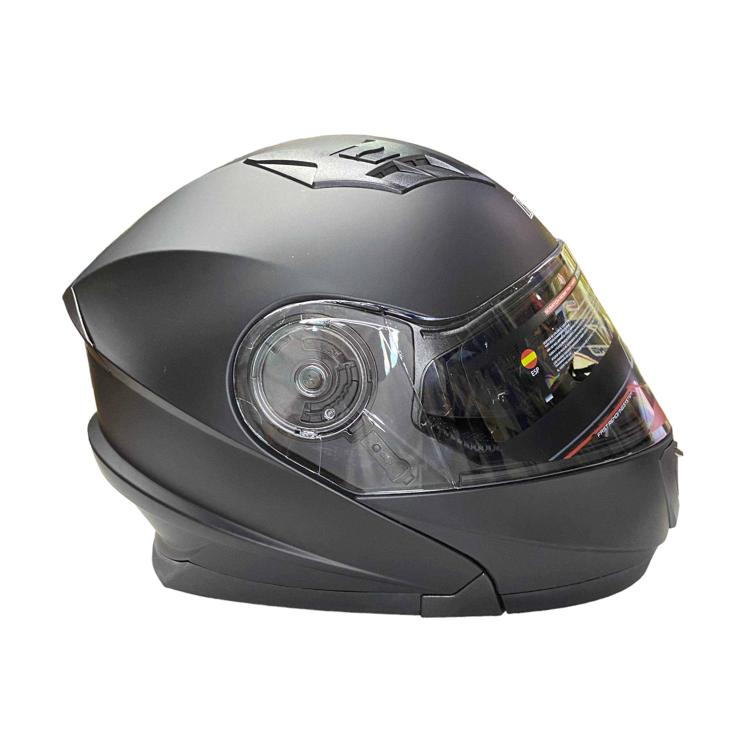 cortesía pasajero Ambigüedad Casco abatible Iron Racing IR-190 King negro – El Viejo de las Motos