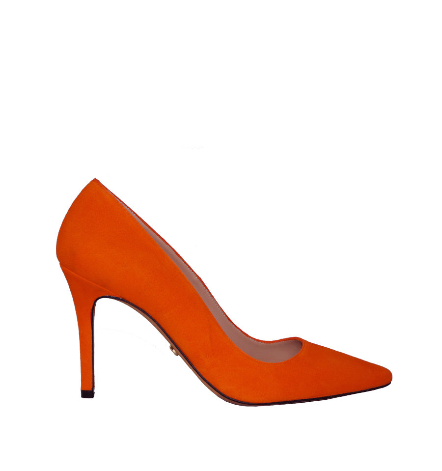 ruido Activar hipocresía Stiletto medio/alto en ante naranja – Hangar Zapatos