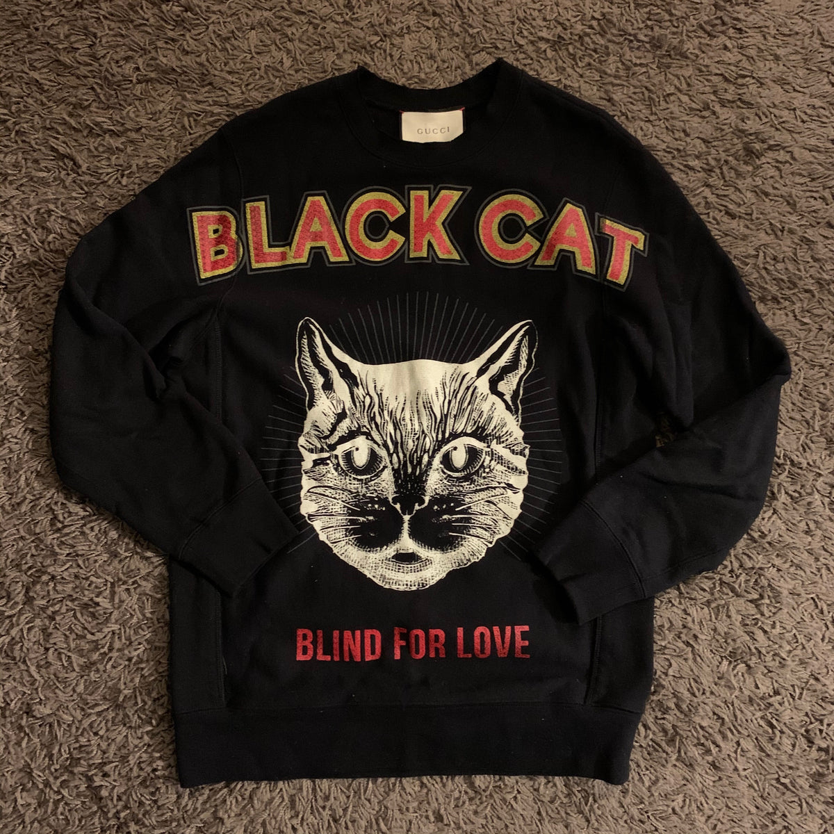 gucci black cat sweatshirt