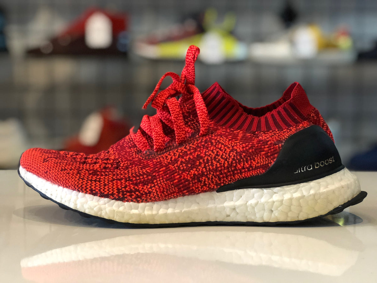 ultra boost uncaged solar red