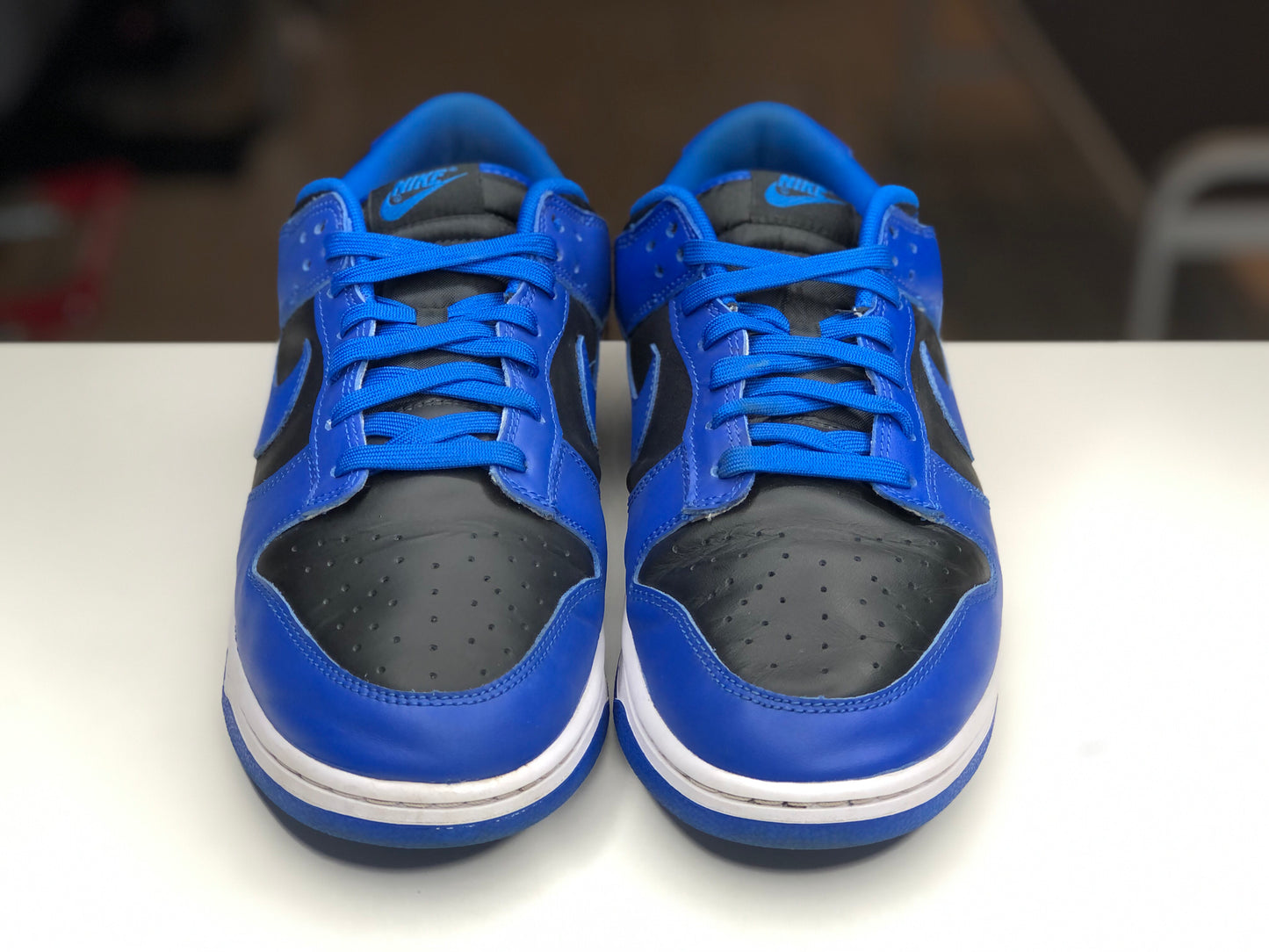 Nike Dunk Low Black Hyper Cobalt Size 12.5