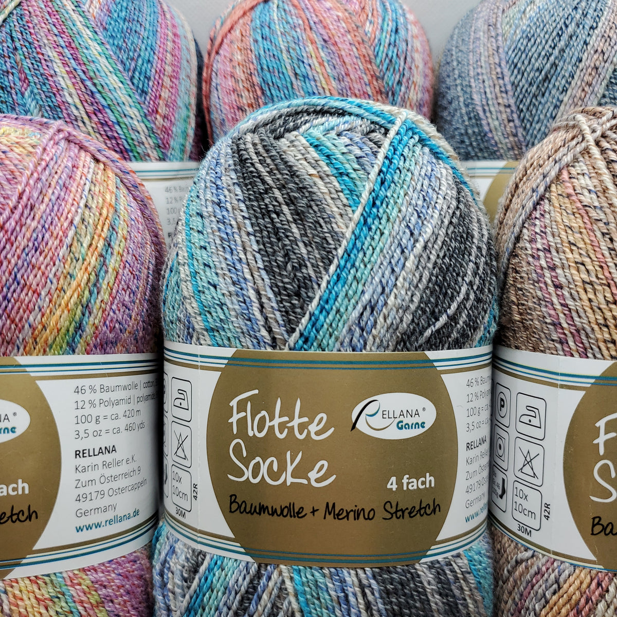 RELLANA Flotte Socke Baumwolle + Merino – Asammy's Yarn Shop