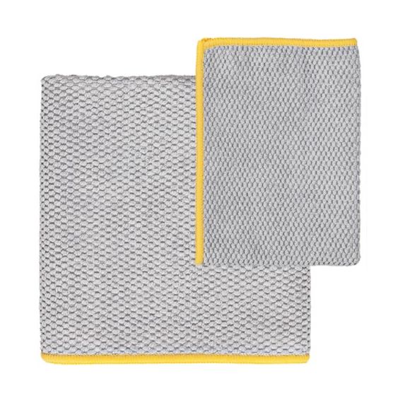 Norwex Norwex Limited Edition Kitchen Towel and Cloth Set Graphite w/ Sunflower trim 