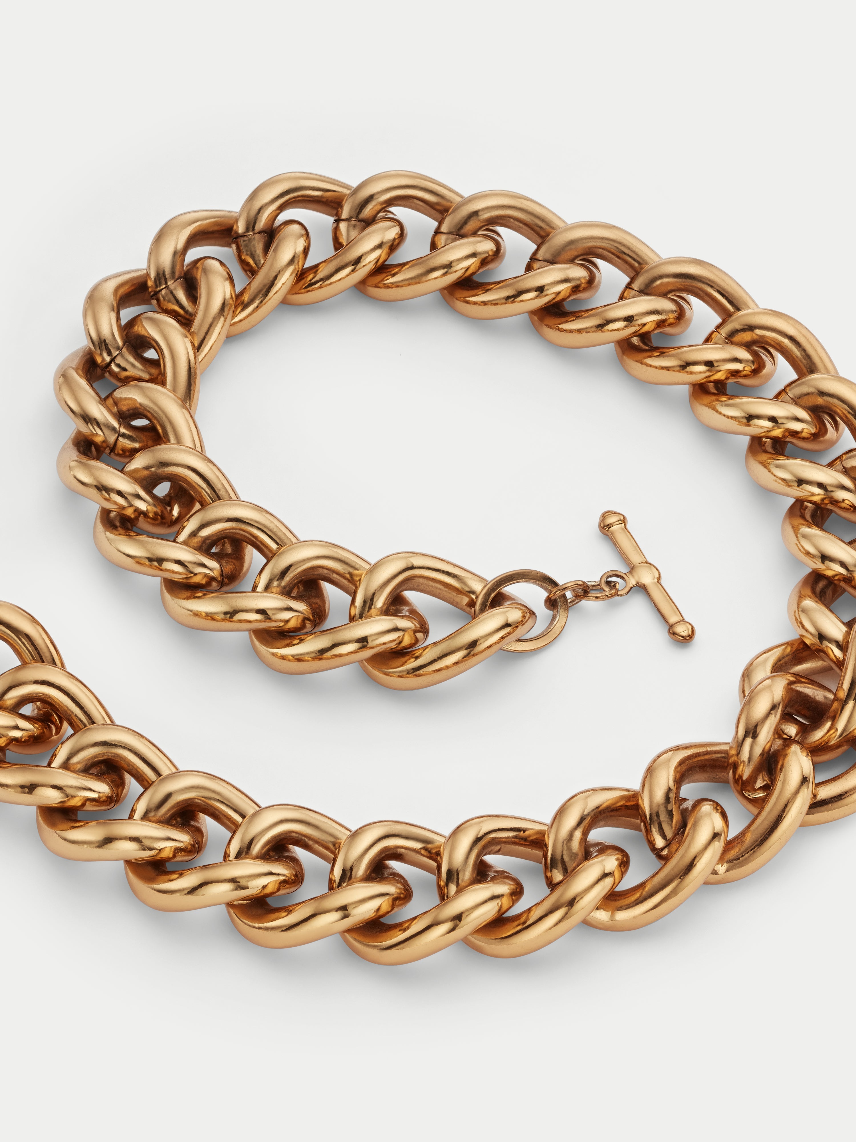 oversized chain link necklace