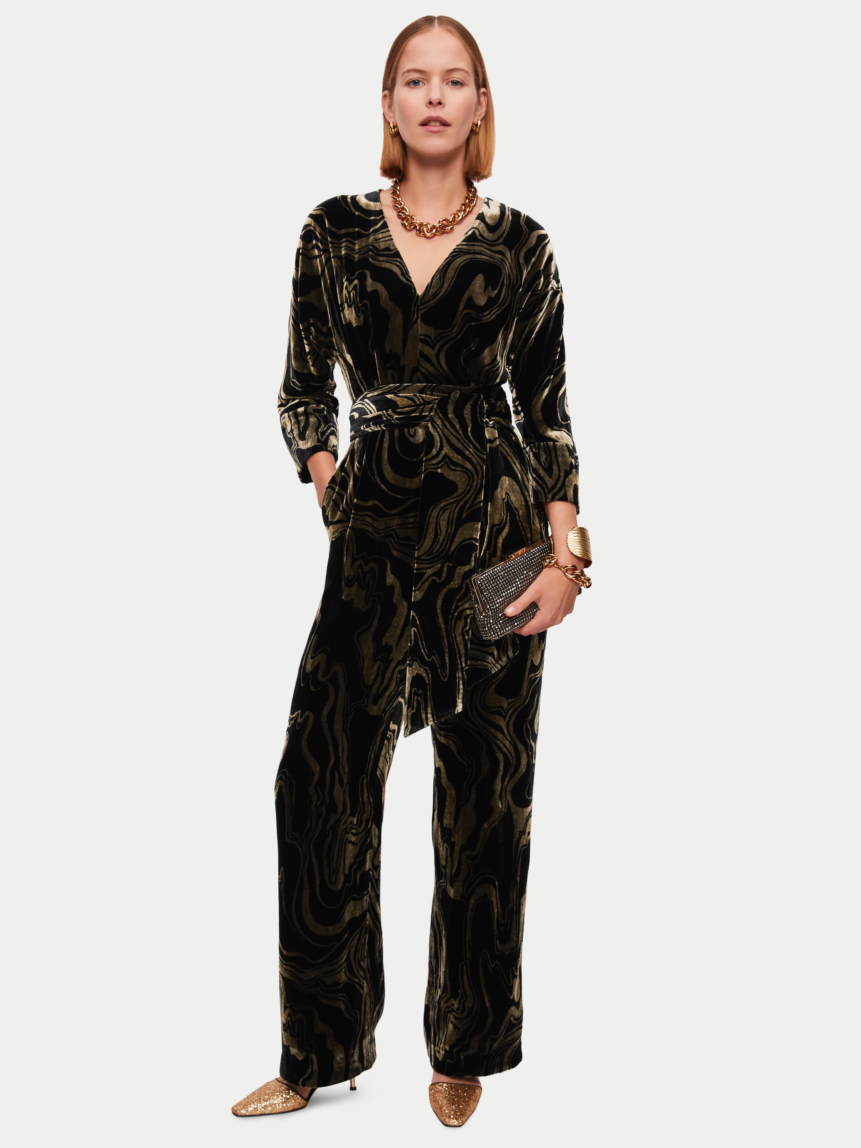 jigsaw black jumpsuit