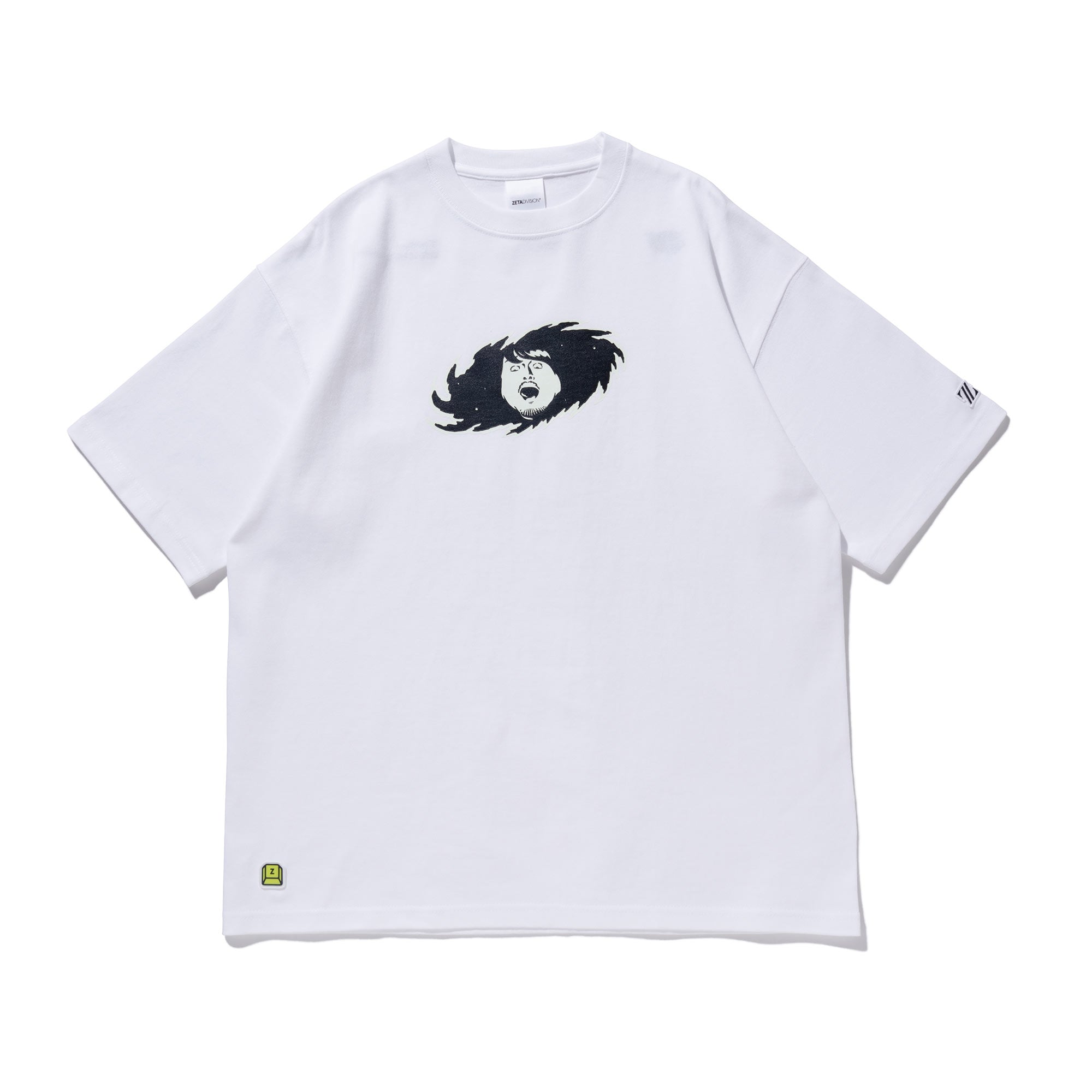 k4sen SPACE FACE TEE (Glow in the Dark) / WHITE