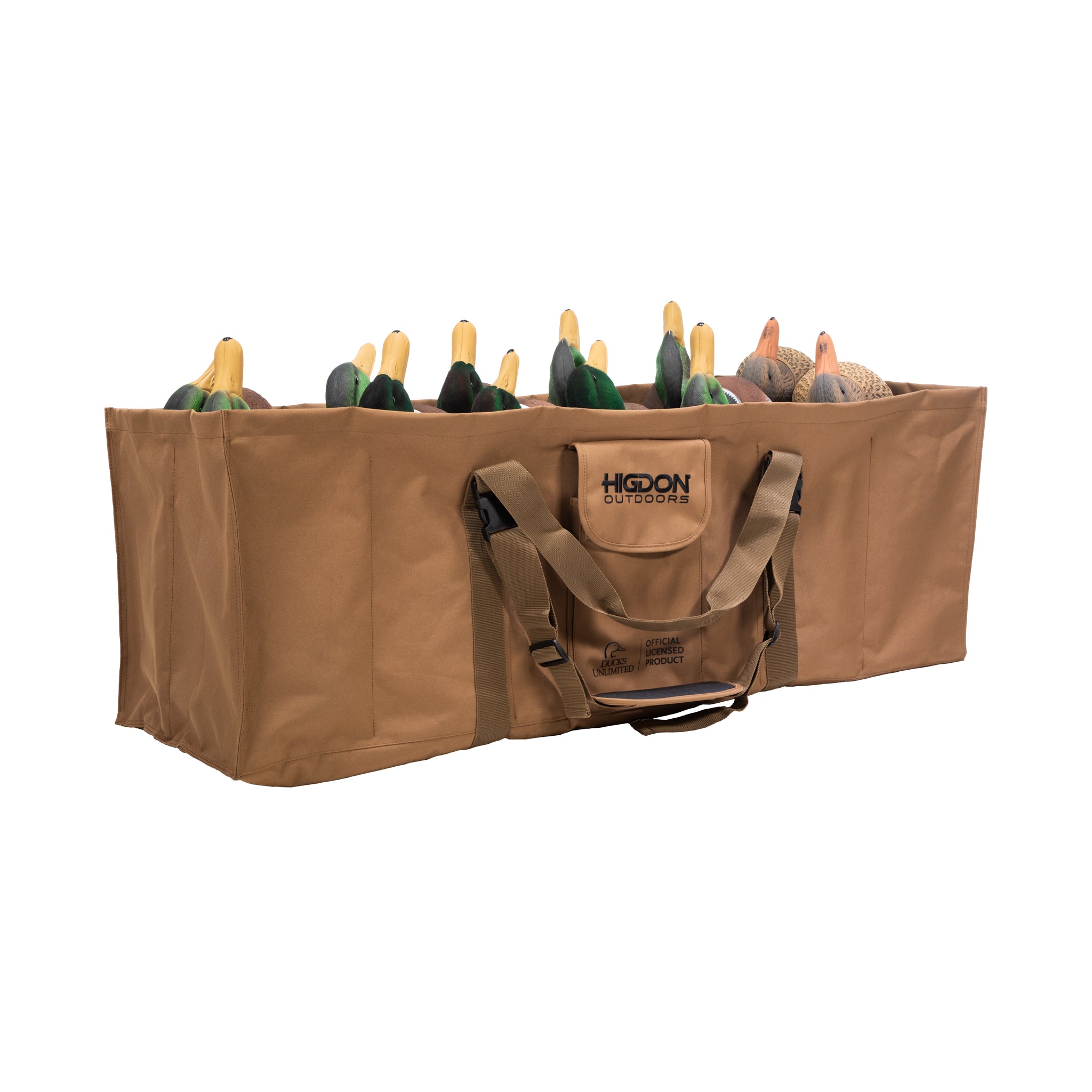 12 Slot Duck Decoy Bag Adjustable Shoulder Strap Water & Dirt Drain System 