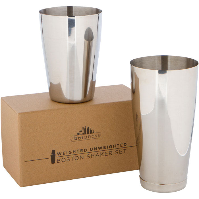 Black MJFLAIR solid weighted cocktail boston shaker 