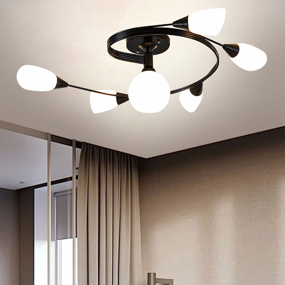 black matte ceiling light