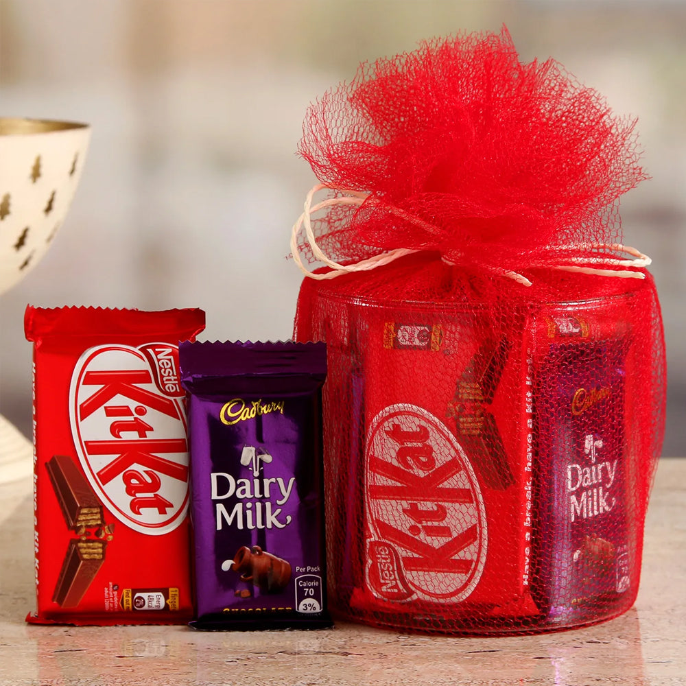 Kitkat Dairy Milk Rich Chocolate Valentines Gift Hamper – Al Warda ...